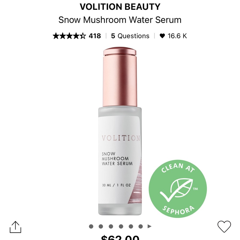 Volition Snow Mushroom Water Serum
